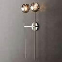 Kristina Smoke Glass Double Grand Bedroom Wall Sconce