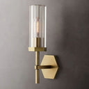 Lambet Hexagonal Short Bathroom Wall Sconce