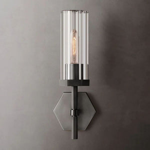 Lambet Hexagonal Short Bathroom Wall Sconce