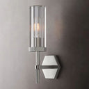 Lambet Hexagonal Short Bathroom Wall Sconce