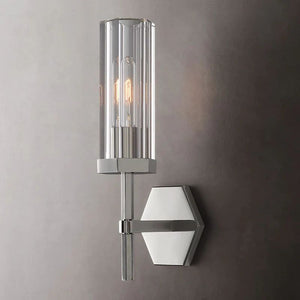 Lambet Hexagonal Short Bathroom Wall Sconce