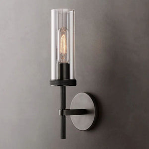 Lambet Round Short Bathroom Wall Sconce