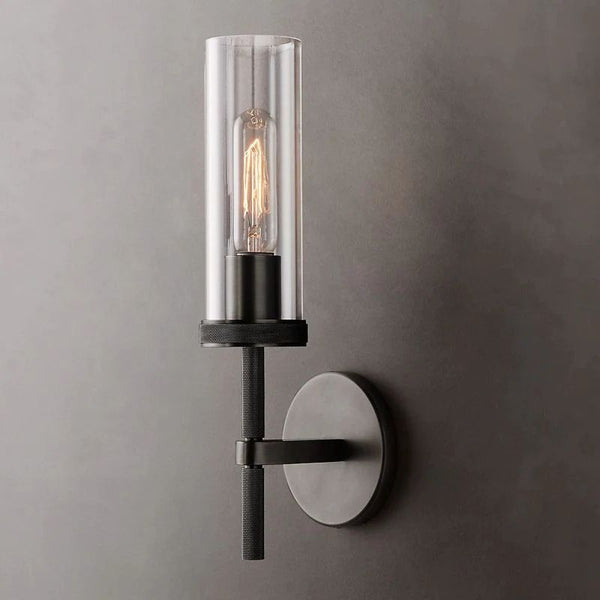 Lambet Round Short Bathroom Wall Sconce