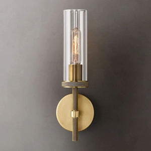 Lambet Round Short Bathroom Wall Sconce