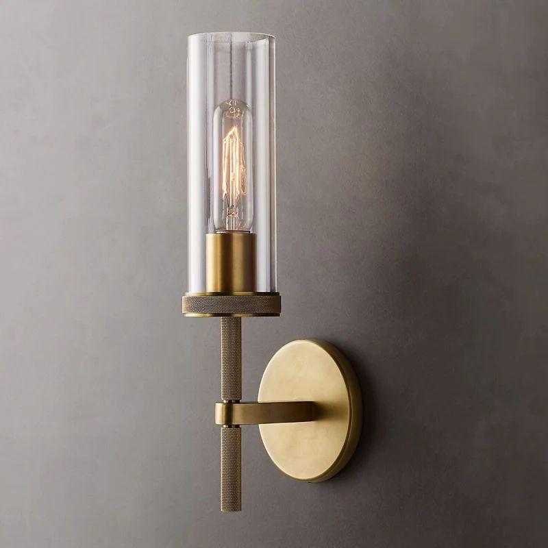 Lambet Round Short Bathroom Wall Sconce