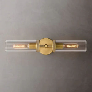 Lambet Round Linear Short Bathroom Wall Sconce