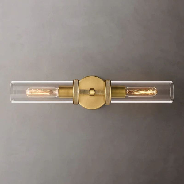 Lambet Round Linear Short Bathroom Wall Sconce
