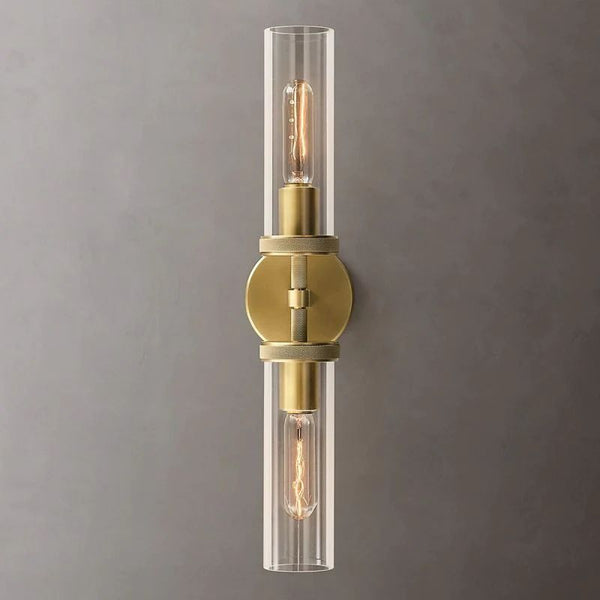 Lambet Round Linear Short Bathroom Wall Sconce