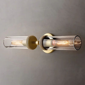 Lambet Round Linear Short Bathroom Wall Sconce