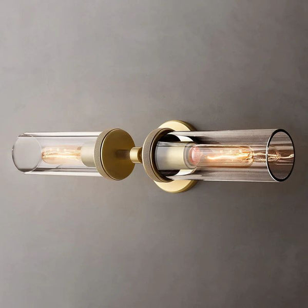 Lambet Round Linear Short Bathroom Wall Sconce