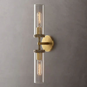 Lambet Round Linear Short Bathroom Wall Sconce