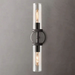 Lambet Round Linear Short Bathroom Wall Sconce