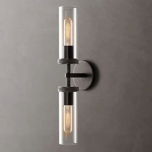Lambet Round Linear Short Bathroom Wall Sconce