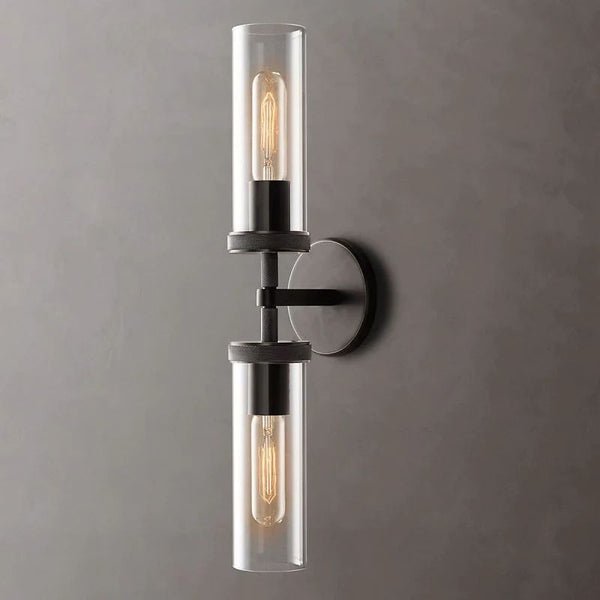 Lambet Round Linear Short Bathroom Wall Sconce