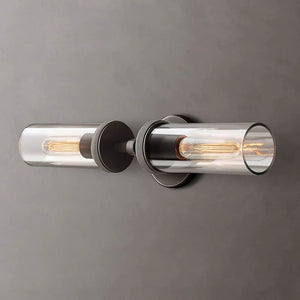 Lambet Round Linear Short Bathroom Wall Sconce