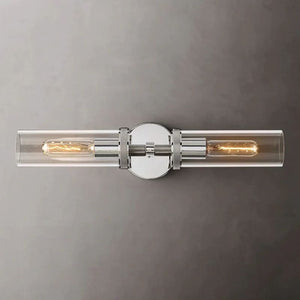 Lambet Round Linear Short Bathroom Wall Sconce