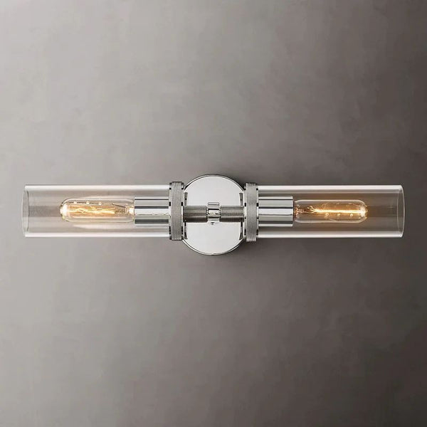 Lambet Round Linear Short Bathroom Wall Sconce
