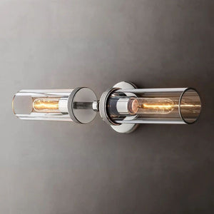 Lambet Round Linear Short Bathroom Wall Sconce