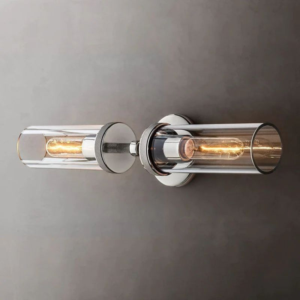 Lambet Round Linear Short Bathroom Wall Sconce
