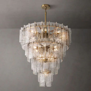 Lattica Multi-Layer Round Living Room Chandelier 47"