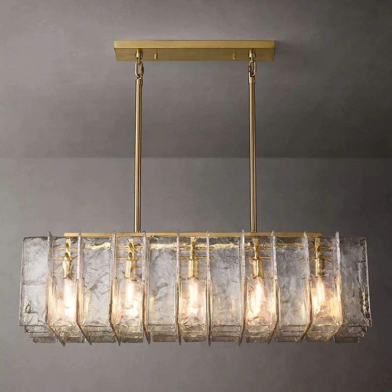 Lattica Rectangular Dining Room Chandelier 49"
