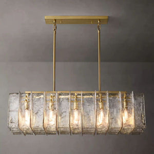 Lattica Rectangular Dining Room Chandelier 49"