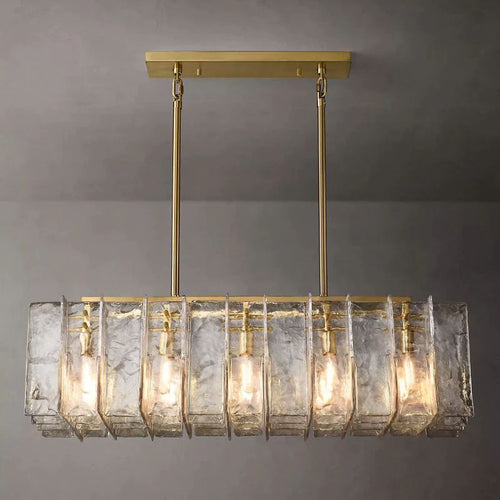 Lattica Rectangular Dining Room Chandelier 49"
