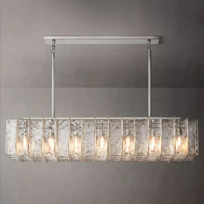Lattica Rectangular Dining Room Chandelier 67"