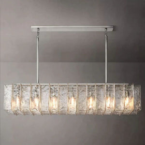 Lattica Rectangular Dining Room Chandelier 67"