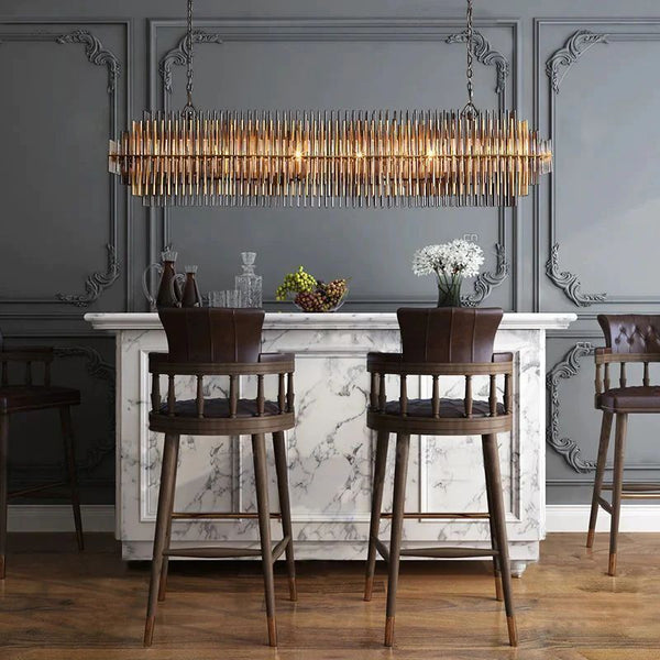 Lilian Rectangular Dining Room Chandelier 54"