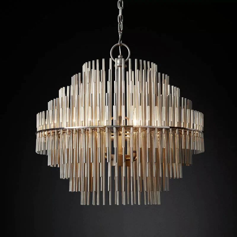 Lilian Sculpture Round Chandelier 24"