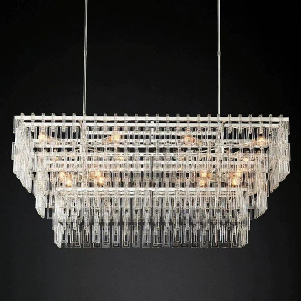 Marigna 3-Tier Rectangle Living Room Chandelier 60"