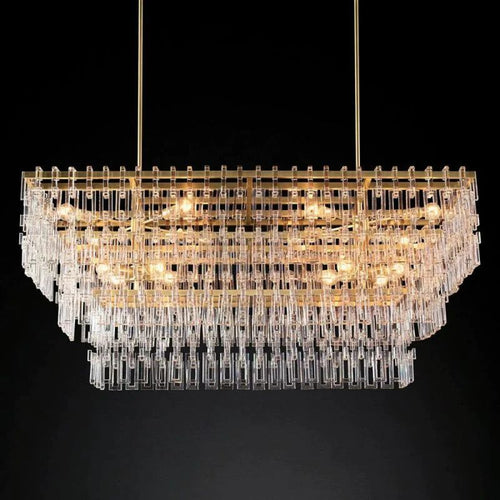 Marigna 3-Tier Rectangle Living Room Chandelier 60"