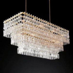Marigna 3-Tier Rectangle Living Room Chandelier 60"