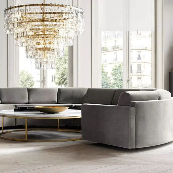 Marigna 5-Tier Round Chandelier 60" For Living Room