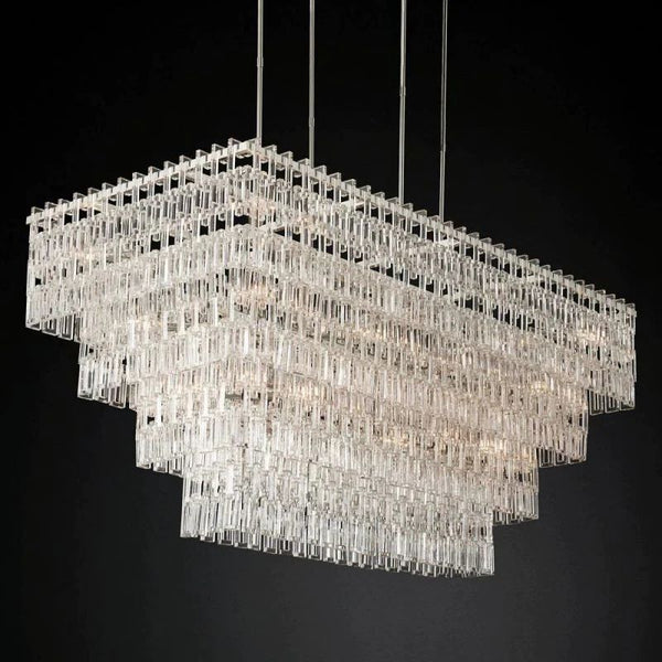 Marigna 4-Tier Rectangle Living Room Chandelier 72"