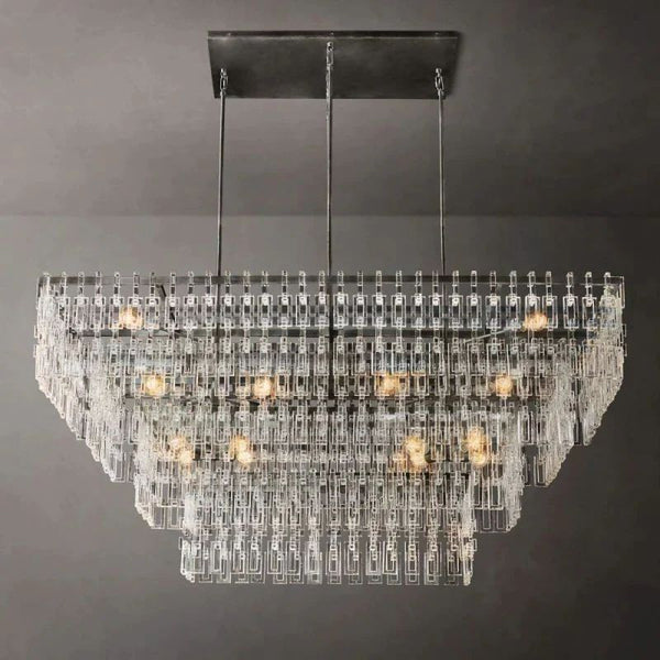 Marigna 4-Tier Rectangle Living Room Chandelier 72"
