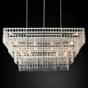 Marigna 4-Tier Rectangle Living Room Chandelier 72"