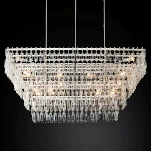 Marigna 4-Tier Rectangle Living Room Chandelier 72"