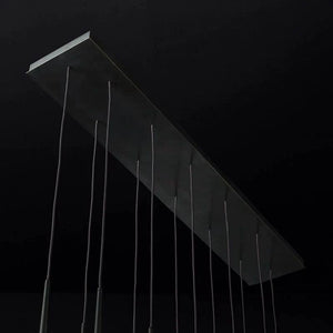 Aquitaine Modern Linear Chandelier 60"