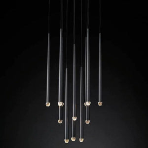 Aquitaine Modern Round Bed Room Chandelier 24"