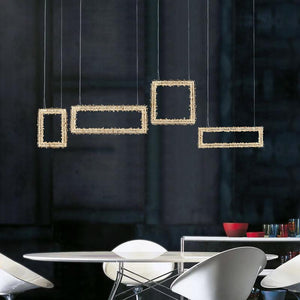 Besy Modern Rock Crystal Dining Room Chandelier