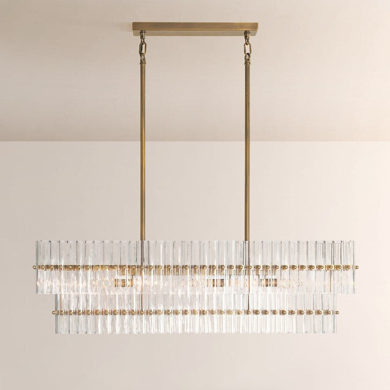 Mallory Crystal Linear Chandelier