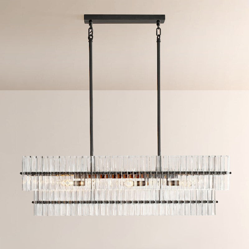 Mallory Crystal Linear Chandelier