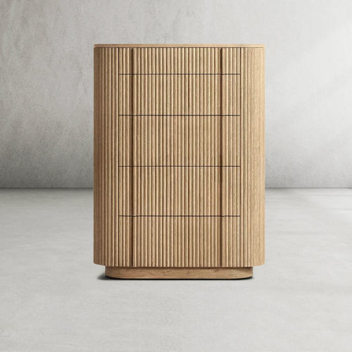 Mulholland Modern Cabinet 5-Drawer Narrow Dresser