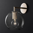 Mechanic Globe Shade Bedroom Sconce