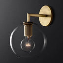 Mechanic Globe Shade Bedroom Sconce