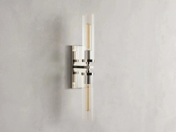 Andreas 2-Light Glass Wall Sconce