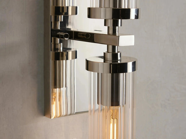 Andreas 2-Light Glass Wall Sconce