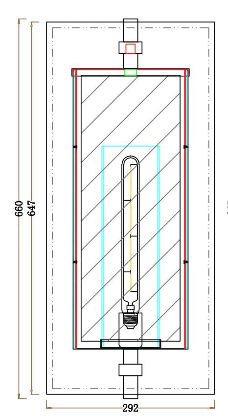 Devau Outdoor Square Grand Wall Sconce